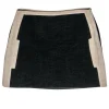 Derek Lam - Black & Tan Cotton Blend Miniskirt Sz 4