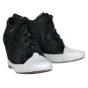 Derek Lam 10 Crosby - Black Perforated Ponyhair Sneakers Sz 6.5