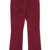 Derek Lam 10 Crosby - Deep Red Bootcut Stretchy Jeans w/ Gold-Toned Hardware Sz 4
