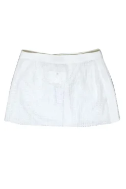 Derek Lam 10 Crosby - Ivory Eyelet Wrap Skirt Sz 12