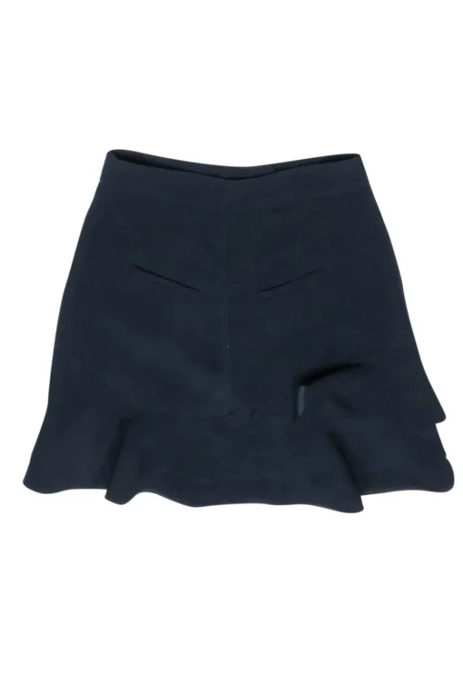 Derek Lam - Navy Ruffled & Tiered Skirt Sz S
