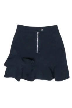 Derek Lam - Navy Ruffled & Tiered Skirt Sz S