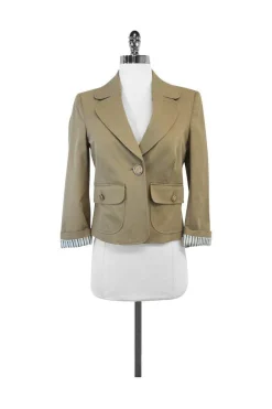 D&G - Beige Cotton Blazer Sz 6