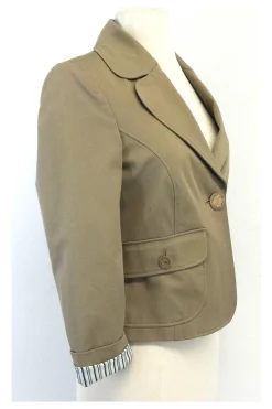 D&G - Beige Cotton Blazer Sz 6