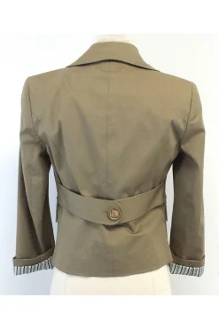 D&G - Beige Cotton Blazer Sz 6