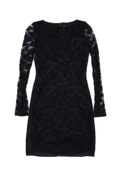 Diane von Furstenberg - Black Lace Long Sleeve Dress Sz 0