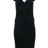 Diane von Furstenberg - Black Cap Sleeve Sheath Dress Sz 12