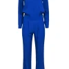 Diane von Furstenberg - Blue Long Sleeve Jumpsuit Sz 0