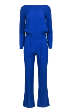 Diane von Furstenberg - Blue Long Sleeve Jumpsuit Sz 0
