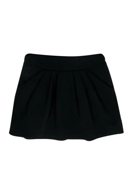 Diane von Furstenberg - Black Pleated Miniskirt Sz 2