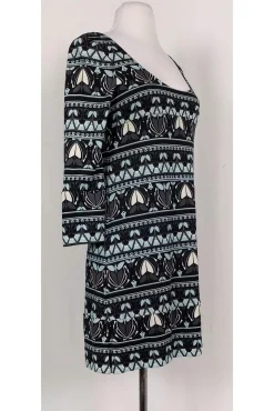 Diane von Furstenberg - Blue Floral Print Shift Sz 2