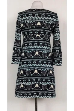 Diane von Furstenberg - Blue Floral Print Shift Sz 2