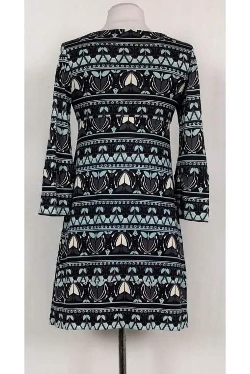 Diane von Furstenberg - Blue Floral Print Shift Sz 2