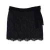 Diane von Furstenberg - Grey Lace & Ribbon Skirt Sz 6