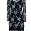 Diane von Furstenberg - Navy & White Floral Lace Dress w/ Slip Sz 6