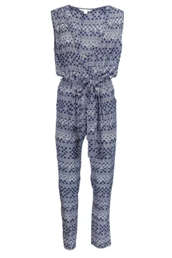 Diane von Furstenberg - Navy & White Jumpsuit Sz 6