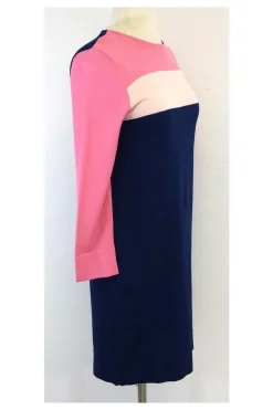 Diane von Furstenberg - Pink, Navy & White Dress Sz XS/P