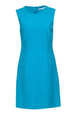 Diane von Furstenberg - Turquoise Sleeveless Sheath Dress Sz 8