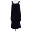 Diane von Furstenberg - Velvet Navy & Black Dress Sz 4