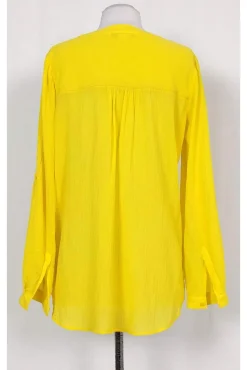 Diane von Furstenberg - Yellow Cotton Blouse Sz 2