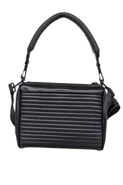 Diesel - Black Leather Puff Shoulder Bag