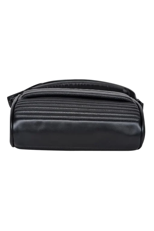 Diesel - Black Leather Puff Shoulder Bag