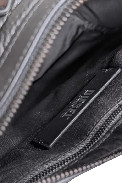 Diesel - Black Leather Puff Shoulder Bag