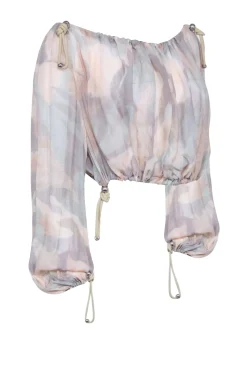Dion Lee - Beige & Mint "Camo GGT Balloon" Top Sz 4