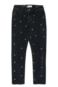 DL1961 - Black “High Rise Vintage Slim Savannah” Jeans w/ Silver & Gold Studs Sz 26