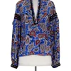 Dodo Bar Or - Blue Paisley Print Shirt Sz 4
