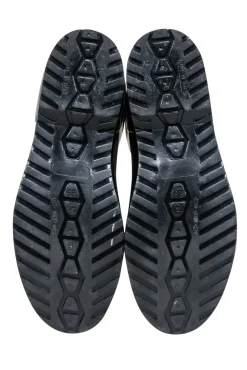 Dolce & Gabbana - Black & Cream Striped Rain Boots Sz 8