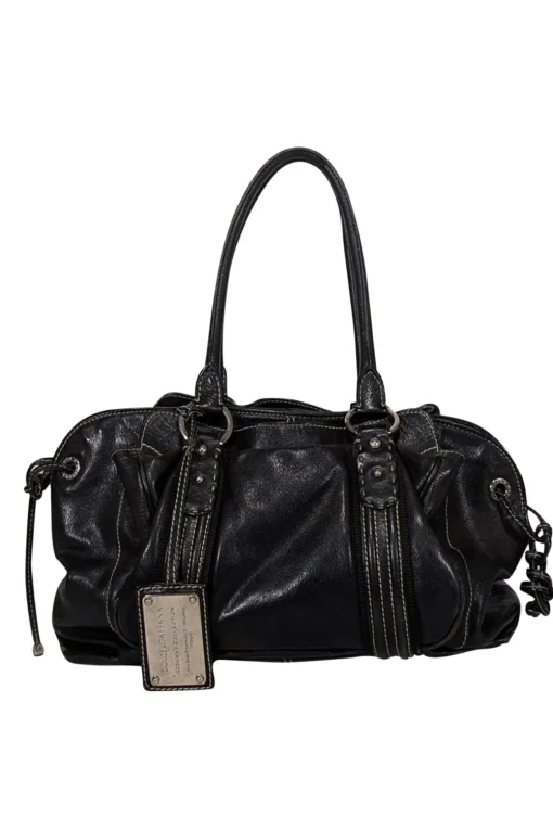 Dolce & Gabbana - Black Leather "Miss Lug"  Shoulder Bag