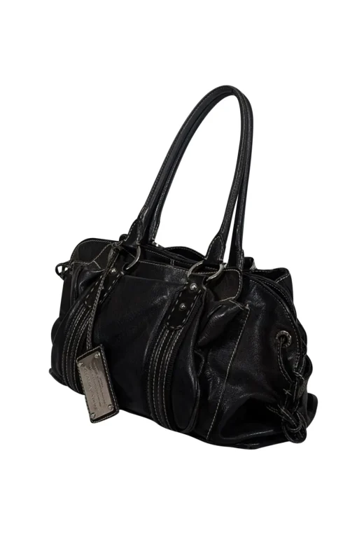 Dolce & Gabbana - Black Leather "Miss Lug"  Shoulder Bag