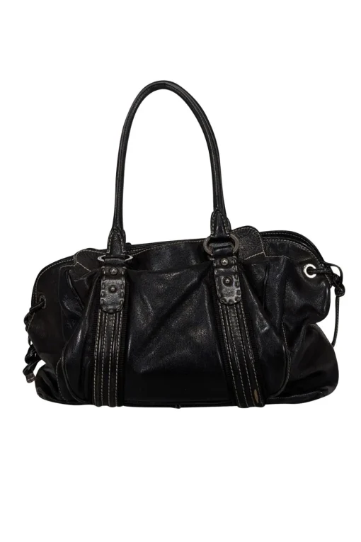 Dolce & Gabbana - Black Leather "Miss Lug"  Shoulder Bag