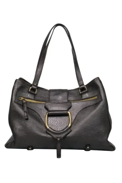 Dolce & Gabbana - Bronze Pebbled Leather Handbag