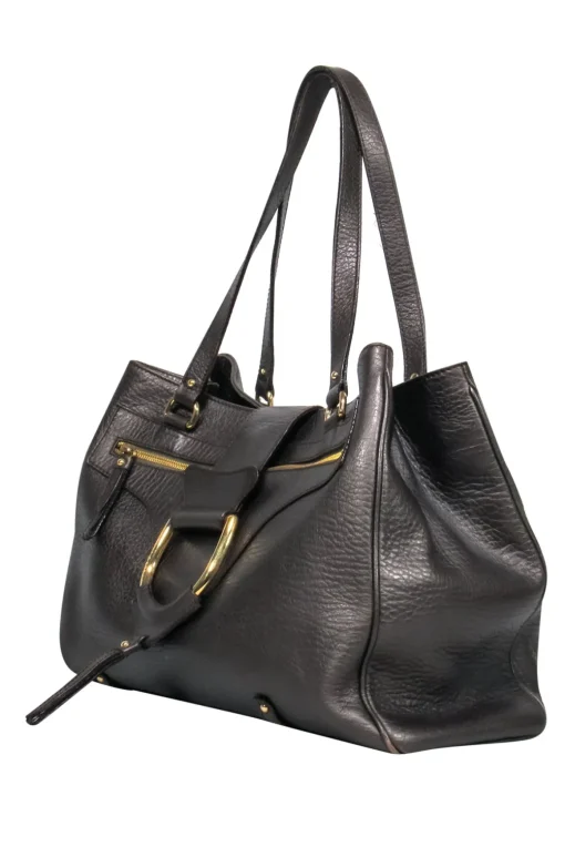 Dolce & Gabbana - Bronze Pebbled Leather Handbag