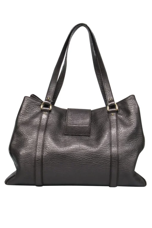 Dolce & Gabbana - Bronze Pebbled Leather Handbag