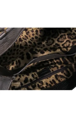 Dolce & Gabbana - Bronze Pebbled Leather Handbag