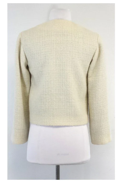 Dolce & Gabbana - Cream Tweed Jacket Sz 2
