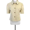 Dolce & Gabbana - Khaki Cotton Blend Short Sleeve Jacket Sz L