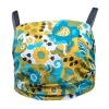 Dolce & Gabbana - Teal, Olive, Yellow, White, & Black Print Cropped Blouse Sz 8