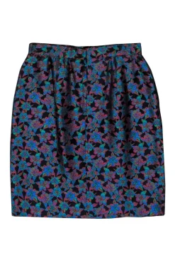 Doncaster - Metallic Multicolor Floral Brocade Skirt Sz 10