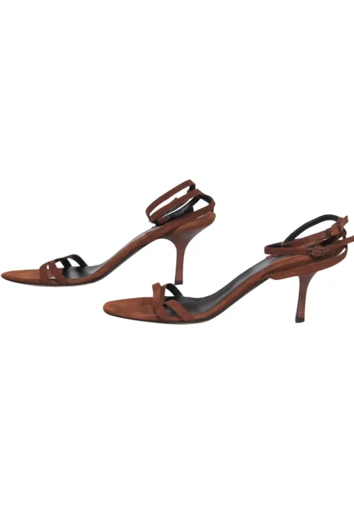 Donna Karan - Camel Suede Strappy Pumps Sz 10