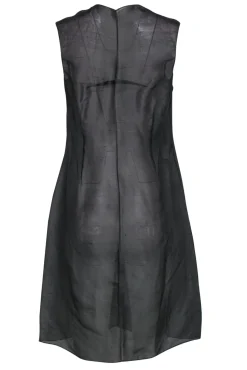 Donna Karan - Greenish Gray Sheer Long Silky Vest Sz 10