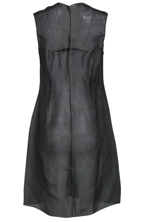 Donna Karan - Greenish Gray Sheer Long Silky Vest Sz 10