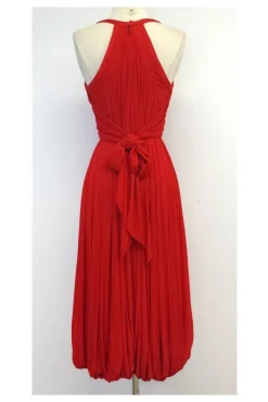 Donna Karan - Red Sleeveless Midi Dress Sz M