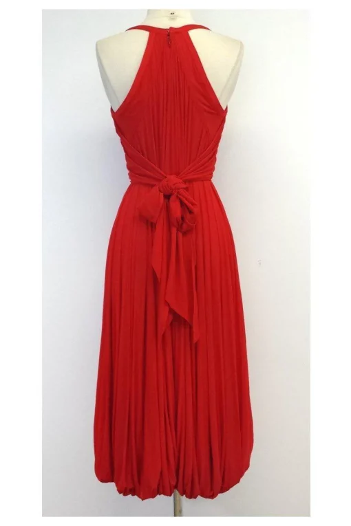 Donna Karan - Red Sleeveless Midi Dress Sz M