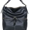 Dooney & Bourke - Black Pebbled Leather Large Shoulder Bag
