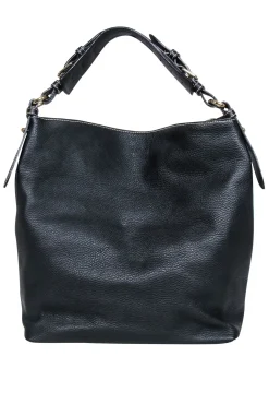 Dooney & Bourke - Black Pebbled Leather Large Shoulder Bag