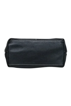 Dooney & Bourke - Black Pebbled Leather Large Shoulder Bag
